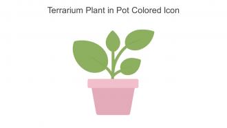 Terrarium Plant In Pot Colored Icon In Powerpoint Pptx Png And Editable Eps Format