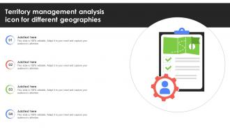 Territory Management Analysis Icon For Different Geographies