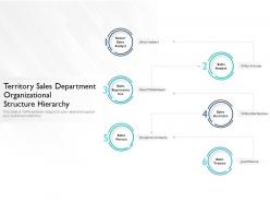 Territory sales department organizational structure hierarchy