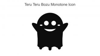 Teru Teru Bozu Monotone Icon In Powerpoint Pptx Png And Editable Eps Format