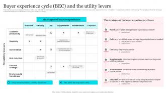 Tesla Blue Ocean Strategy Buyer Experience Cycle Bec And The Utility Levers Strategy SS