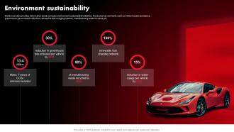 Tesla Company Profile Environment Sustainability Ppt Structure CP SS