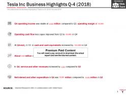 Tesla Inc Business Highlights Q4 2018