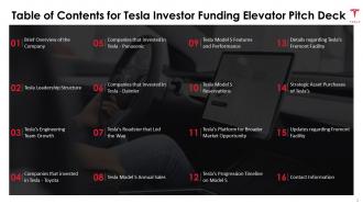 Tesla investor funding elevator pitch deck ppt template