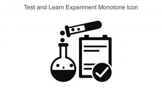 Test And Learn Experiment Monotone Icon In Powerpoint Pptx Png And Editable Eps Format