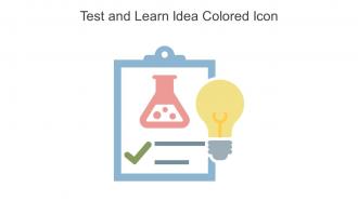 Test And Learn Idea Colored Icon In Powerpoint Pptx Png And Editable Eps Format