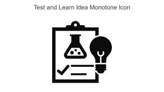 Test And Learn Idea Monotone Icon In Powerpoint Pptx Png And Editable Eps Format