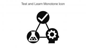 Test And Learn Monotone Icon In Powerpoint Pptx Png And Editable Eps Format