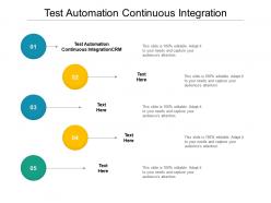 Test automation continuous integration ppt powerpoint presentation ideas skills cpb