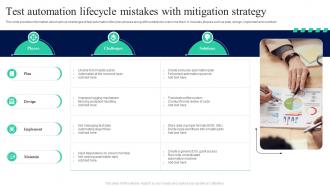 Test Automation Lifecycle Mistakes With Mitigation Strategy