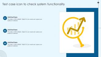Test Case Icon To Check System Functionality