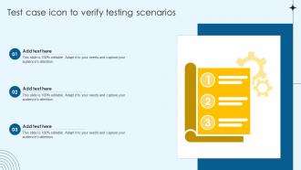Test Case Icon To Verify Testing Scenarios