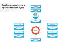 Test development cycle in agile delivery of project