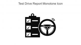 Test Drive Report Monotone Icon In Powerpoint Pptx Png And Editable Eps Format