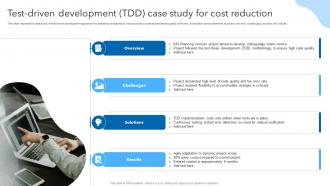 Test Driven Development TDD Case Study For Cost Reduction