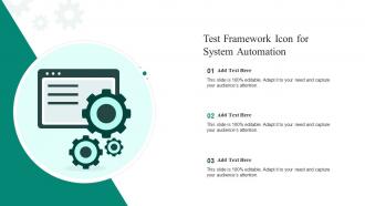Test Framework Icon For System Automation