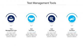 Test Management Tools Ppt Powerpoint Presentation Ideas Design Inspiration Cpb