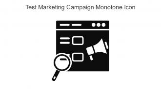 Test Marketing Campaign Monotone Icon In Powerpoint Pptx Png And Editable Eps Format