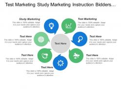 Test Marketing Study Marketing Instruction Bidders Proposal Forms