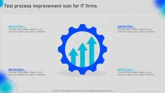 Test Process Improvement Icon For It Firms