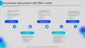 Test Process Improvement With Ideal Model