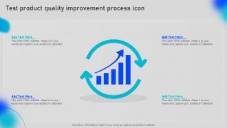 Test Product Quality Improvement Process Icon