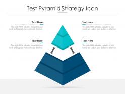 Test pyramid strategy icon