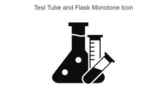 Test Tube And Flask Monotone Icon In Powerpoint Pptx Png And Editable Eps Format