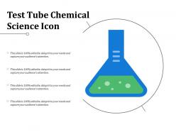 Test tube chemical science icon