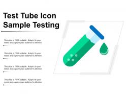 Test tube icon sample testing
