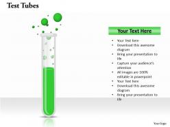 Test tubes powerpoint template slide