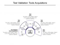 Test validation tools acquisitions ppt powerpoint presentation gallery smartart cpb