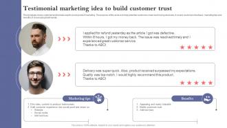Testimonial Marketing Idea To Build Customer Trust