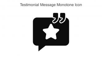 Testimonial Message Monotone Icon In Powerpoint Pptx Png And Editable Eps Format