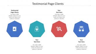 Testimonial page clients ppt powerpoint presentation pictures topics cpb