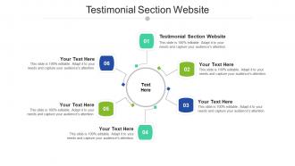 Testimonial section website ppt powerpoint presentation professional clipart images cpb