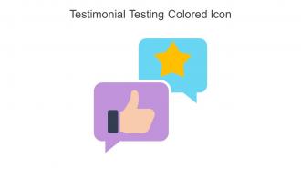Testimonial Testing Colored Icon In Powerpoint Pptx Png And Editable Eps Format