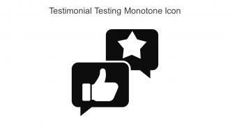 Testimonial Testing Monotone Icon In Powerpoint Pptx Png And Editable Eps Format