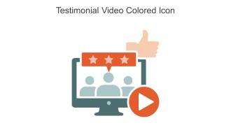 Testimonial Video Colored Icon In Powerpoint Pptx Png And Editable Eps Format