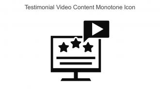Testimonial Video Content Monotone Icon In Powerpoint Pptx Png And Editable Eps Format