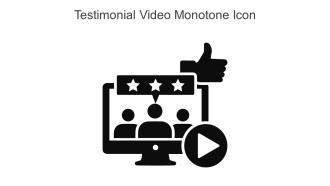 Testimonial Video Monotone Icon In Powerpoint Pptx Png And Editable Eps Format