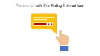 Testimonial With Star Rating Colored Icon In Powerpoint Pptx Png And Editable Eps Format