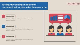 Testing Advertising Model And Communication Plan Effectiveness Icon