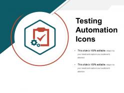 Testing automation icons ppt background