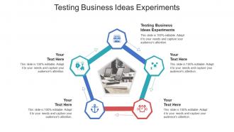 Testing business ideas experiments ppt powerpoint presentation show clipart images cpb