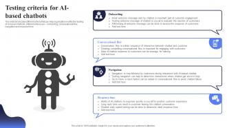 Testing Criteria For AI Based Open AI Chatbot For Enhanced Personalization AI CD V
