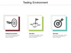 Testing environment ppt powerpoint presentation gallery diagrams cpb