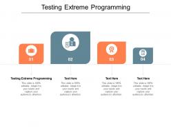 Testing extreme programming ppt powerpoint presentation file portrait cpb