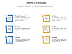 Testing framework ppt powerpoint presentation infographic template icon cpb
