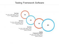 Testing framework software ppt powerpoint presentation summary deck cpb